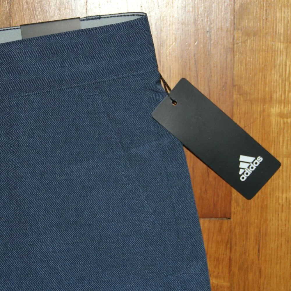 Adidas Ultimate 365 Herringbone Woven Golf Shorts Mens 36 Navy Blue